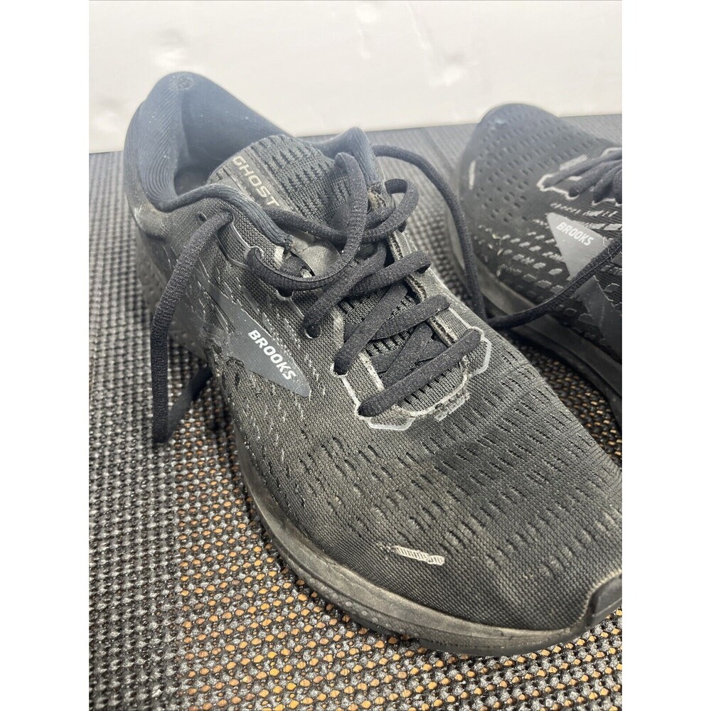 Brooks Ghost 13 women's Size 9.5 Running Shoes Triple Black Lace Up Sneaker - Picture 7 of 7